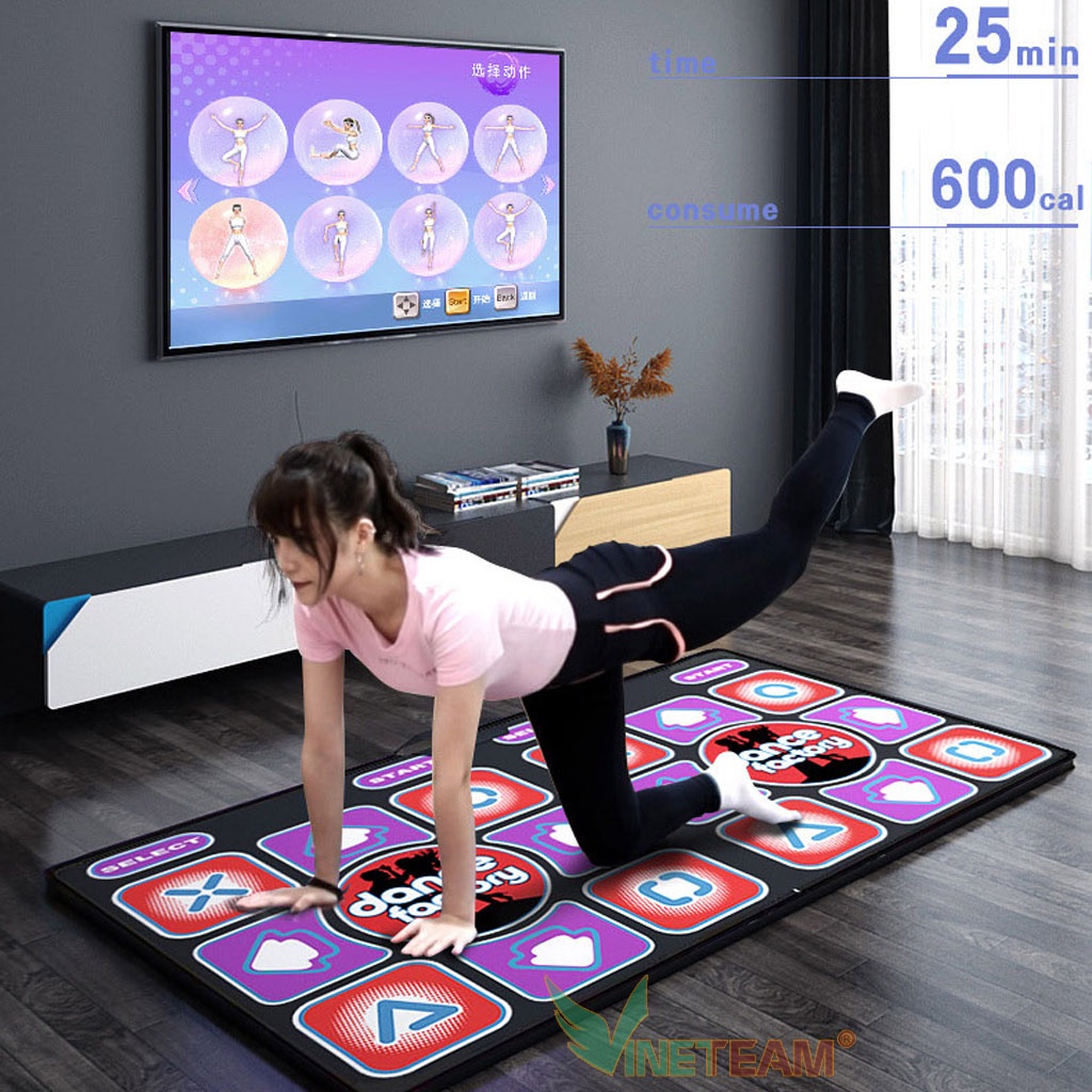 Tặng Tông Đơ Cắt Tóc Thảm nhảy Smart Chơi Game Tại Nhà, thảm chơi game sẵn 200 trò trí tuệ, cổng AV, kết nối không dây