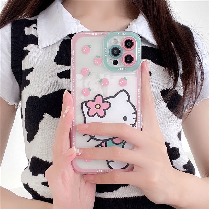 Ốp Điện Thoại TPU Mềm Chống Sốc Hình HELLO KITTY Cho IPhone 12 PRO 12Promax mini 11 PRO 11PROMAX 13 PRO 13PROMAX Xs Max XR 7 8 Plus