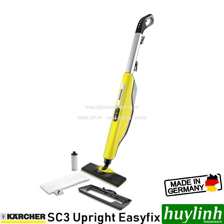 [Mã ELHAMS5 giảm 6% đơn 300K] Máy vệ sinh làm sạch bằng hơi nước Karcher SC3 Upright Easyfix - Made in Đức