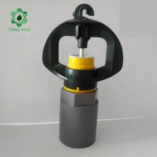 Bộ 10 béc tưới phun mưa bb-909 và 10 đầu nối ren trong 17-21mm - tổng kho kim khí điện nước