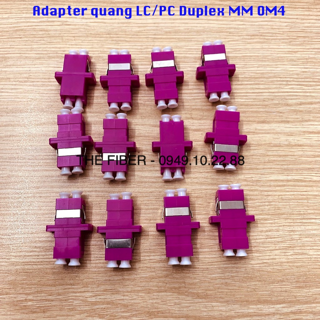 Adapter quang LC/PC MM Duplex OM4 (Bộ 6 hoặc 12 cái)