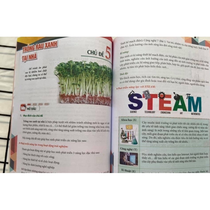 Sách - Hoạt Động Trải Nghiệm Với Steam Dành Cho Học Sinh THCS