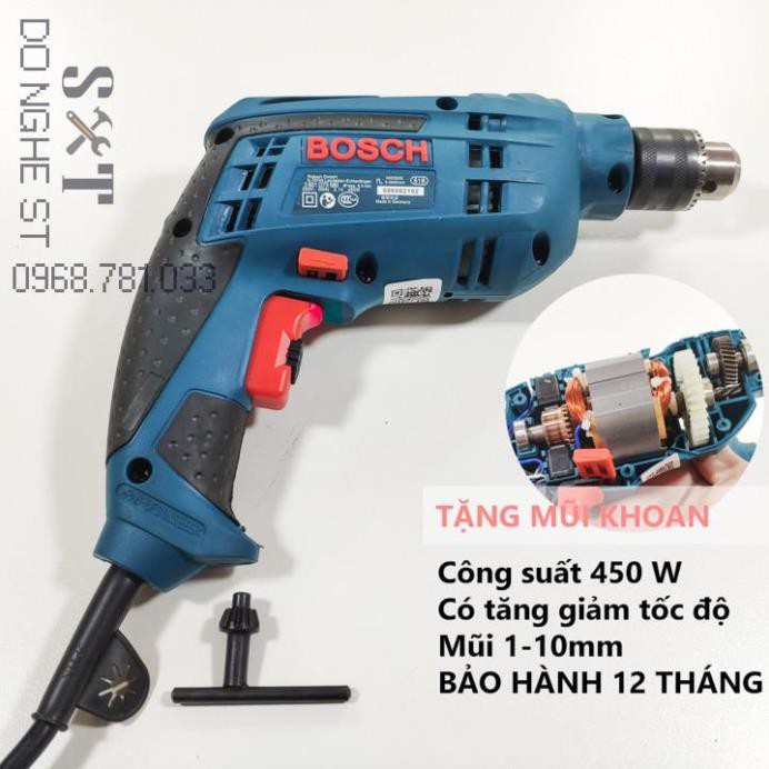 Máy khoan Boss GBM 10RE tặng mũi khoan - BH 12 tháng