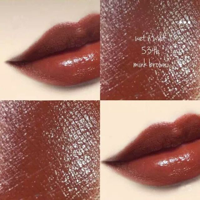 Son thỏi Wet n Wild Silk finish Mink Brown