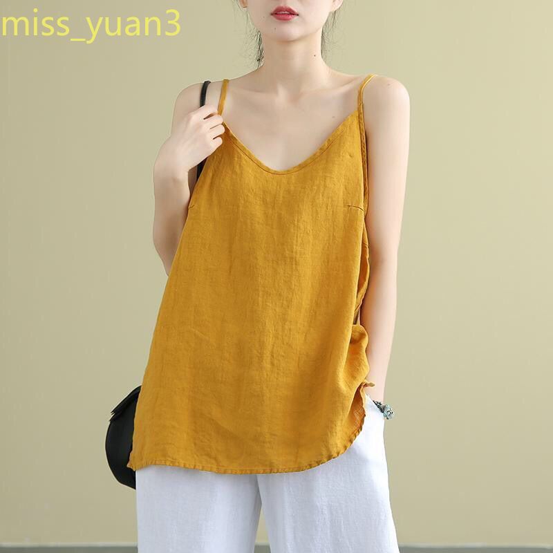 Áo Hai Dây Dáng Rộng Vải Cotton Thời Trang Mùa Hè Cho Nữ | BigBuy360 - bigbuy360.vn