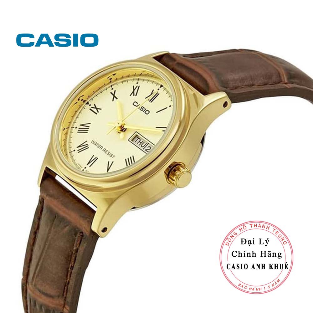 Đồng hồ nữ Casio LTP-V006GL-9BUDF dây da