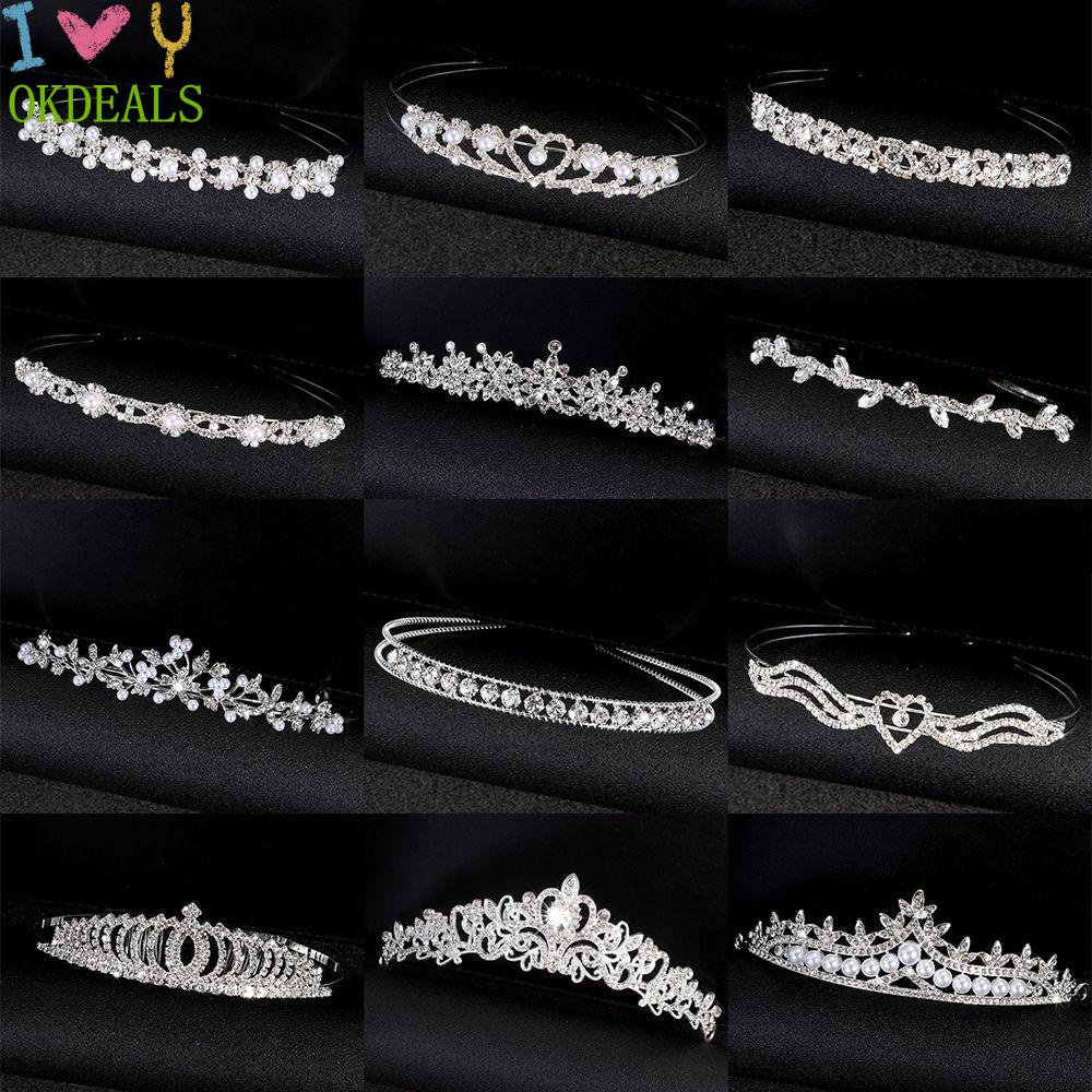 Băng đô cài tóc đính đá thiết kế sang trọng thời trang cho nữ