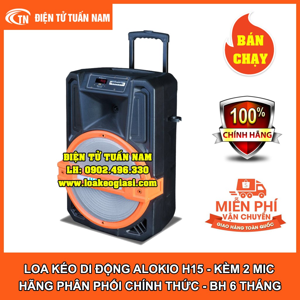 [FREESHIP TOÀN QUỐC] LOA KÉO DI ĐỘNG ALOKIO H-15