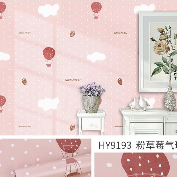 GIẤY DÁN TƯỜNG KINH KHÍ CẦU DÂU TÂY HỒNG
