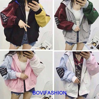 Áo khoác nữ phối tay kiểu so hót mã 07