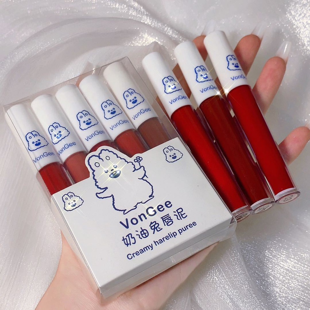 Set 5 Son Kem Lì VONGEE Thỏ Bông Trắng | BigBuy360 - bigbuy360.vn