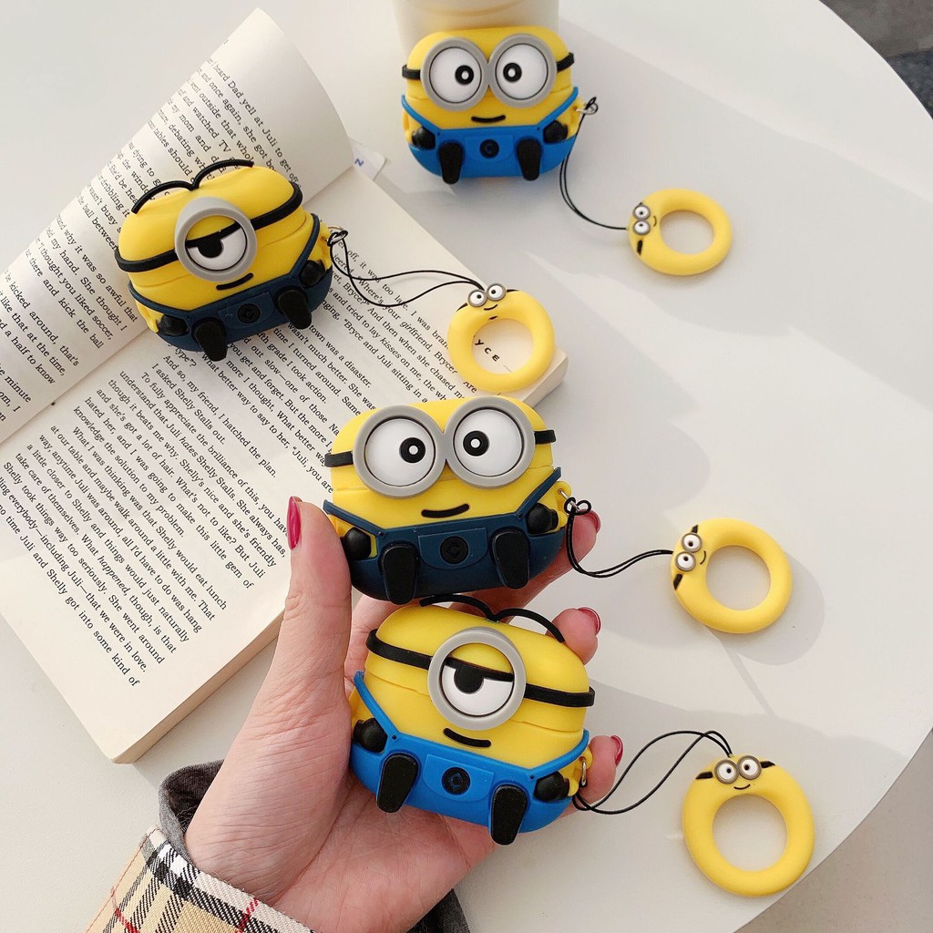 Case AirPods 1/2/Pro Vỏ Bọc Tai Nghe AirPods 1/2/Pro hình Minions Siêu Cute - MINH AN SAIGON