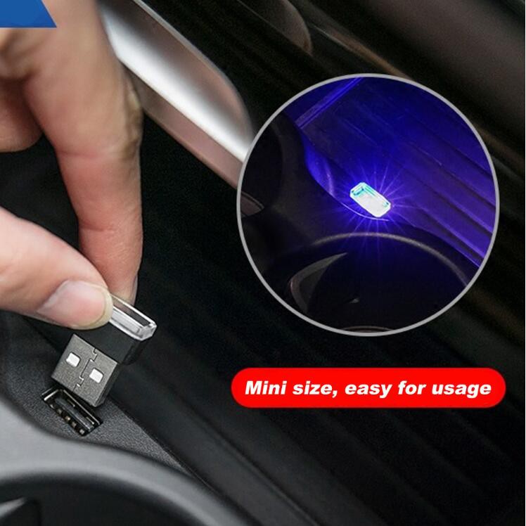 LYMOYO Đèn LED mini cổng sạc USB cho xe ô tô/máy tính