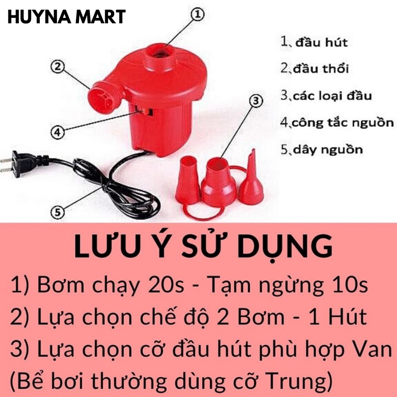 Bể Bơi Phao Trẻ Em 3 Tầng Loại Dày Bền Kèm Hộp Nhiều Cỡ 1,2m 1,5m 1,8m 2,1m Kèm Bơm Điện Huyna Mart