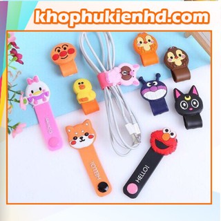 Kẹp Chống Rối Tai Nghe , Cap Sạc Hình Thú Siêu Đáng Yêu