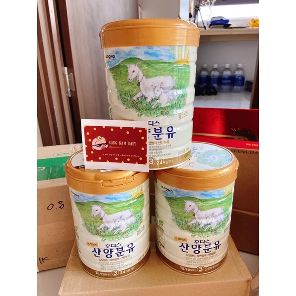 Sữa dê Ildong Hàn Quốc hộp 800g. Sữa dê 산양분유. Sữa bột cho bé từ 0~24 tháng tuổi.