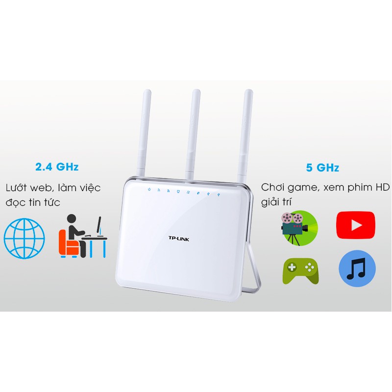 Bộ TP-Link Archer C9, phát Wifi chuẩn AC - AC1900 - BẢO HÀNH CHÍNH HÃNG | BigBuy360 - bigbuy360.vn