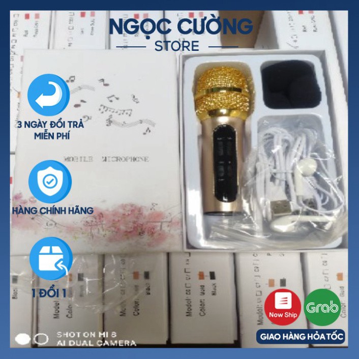 Bộ Micro C11 Live Stream, Hát Karaoke Chuyên Nghiệp Mới, Đầy Đủ Phụ Kiện Tai Nghe, Cáp Sạc,