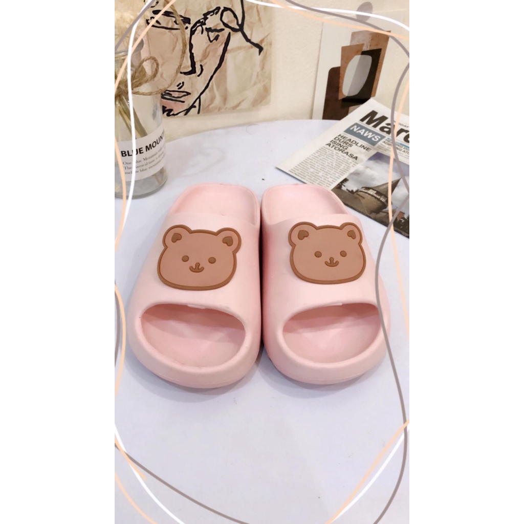 Dép bánh mì dép trẻ em hình gấu dễ thươmg