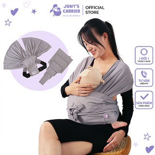 Đai địu em bé- Địu Jumy s Sling Chịu Lực- Màu Ghi