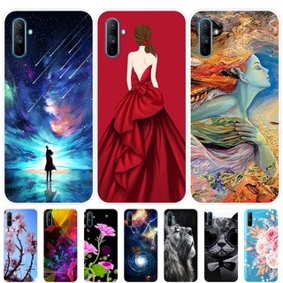 Ốp điện thoại silicone TPU mềm in hình đẹp mắt cho OPPO Realme C3i