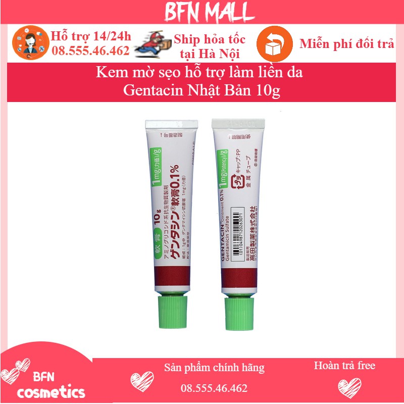 Kem Gentacin mờ sẹo hỗ trợ làm liền da Gentacin Nhật Bản 10g