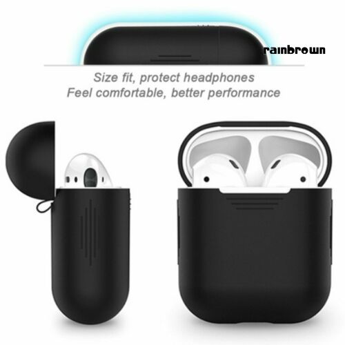 Hộp Đựng Tai Nghe Mini Bằng Silicon Có Dây Cho Air-Pods 1 2