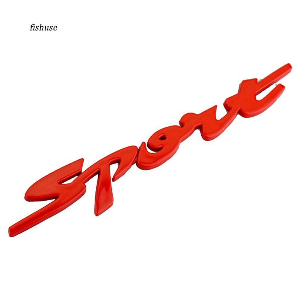 Miếng dán trang trí xe ô tô họa tiết chữ 3D