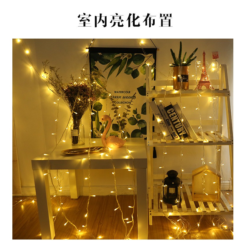 ⚡SIÊU SALE⚡10M-100 BÓNG-8 CHẾ ĐỘ CHỚP ĐÈN LED TRANG TRÍ💖DECOR💖NOEL💖GIÁNG SINH💖TẾT💖ĐÈN SỢI ĐŨA LED (ĐẦU CẮM Ổ ĐIỆN)