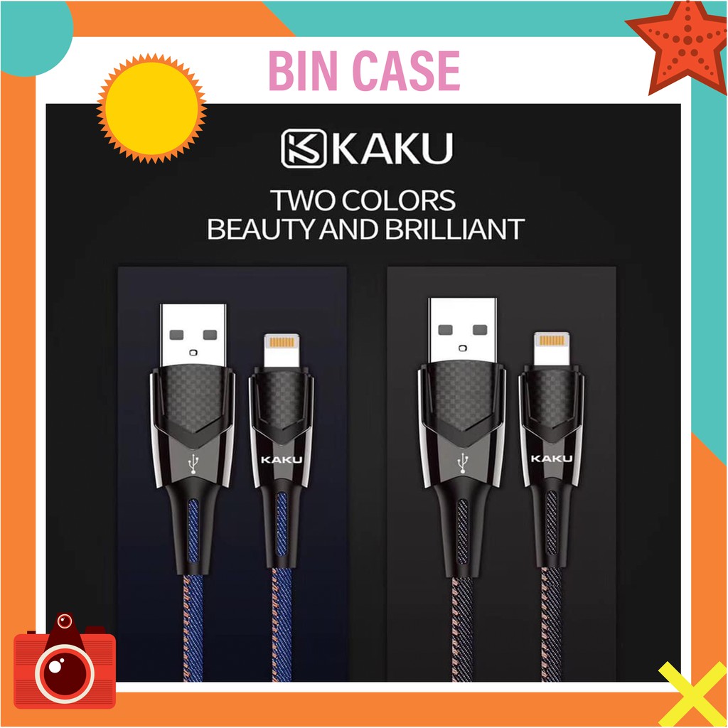 Dây Sạc iphone💝BẢO HÀNH 6 THÁNG💝Dây Sạc Iphone Kaku K192 Hỗ Trợ Sạc Siêu Nhanh - Dây Dù Chống Rối - Lỗi 1 Đổi 1