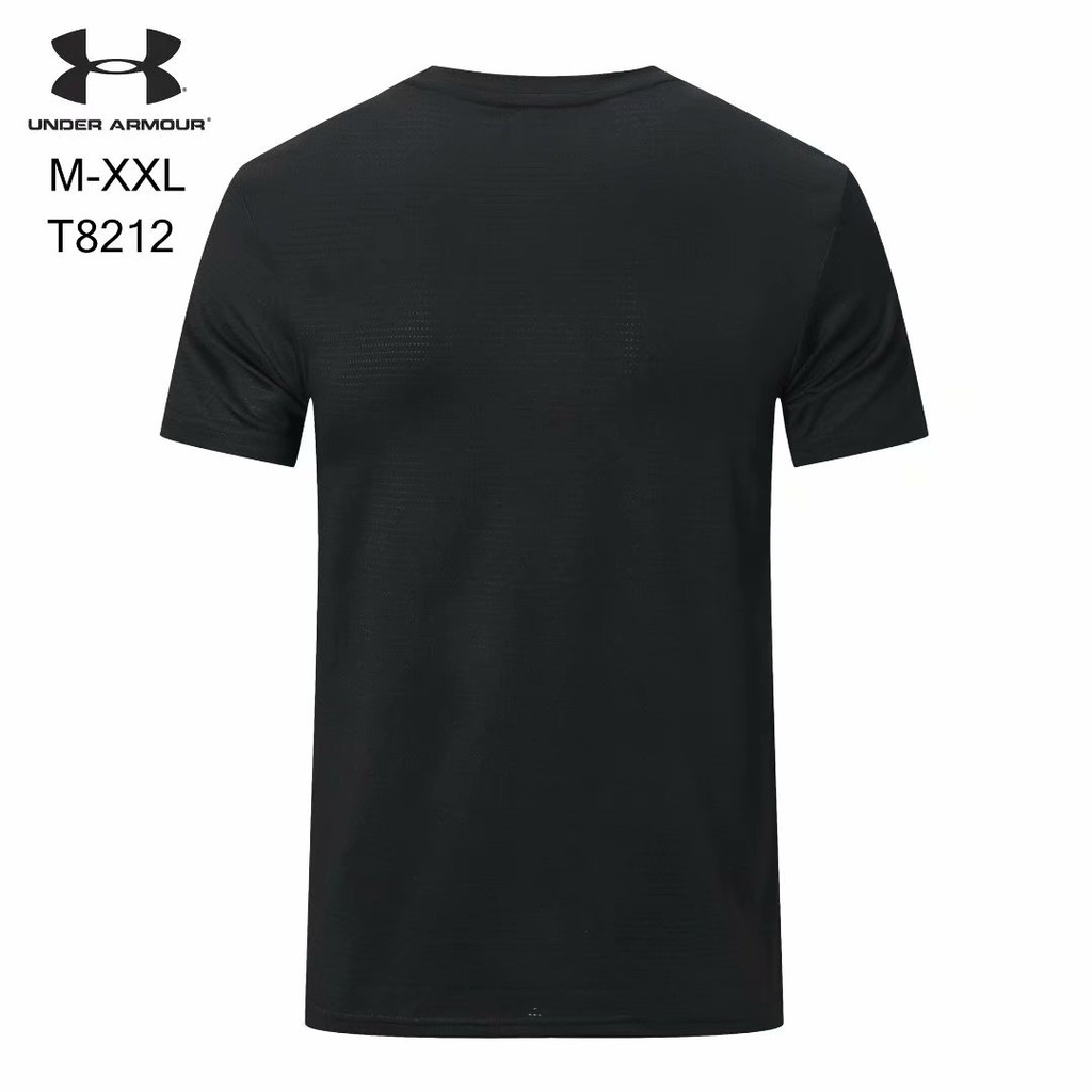 Under Armour lá thư in ấn Thoáng khí Nhanh khô Áo thun tay ngắn thể thao Nam giới Chạy ống tay ngắn