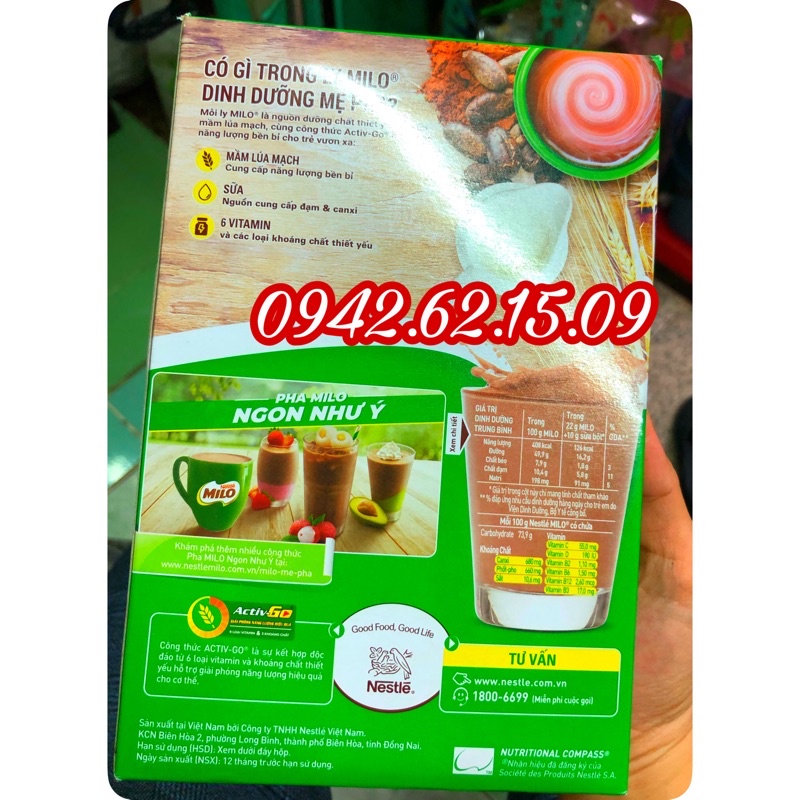 Bột cacao Milo hộp giấy 285 gram [Date mới]