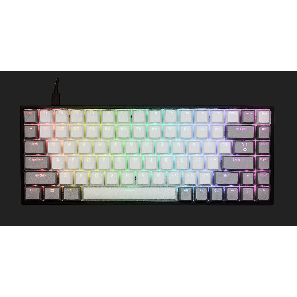 Bàn phím máy tính cơ Gaming E-Dra EK384 LED RGB 84 phím Huano switch có dây phù hợp chơi game giá bình dân