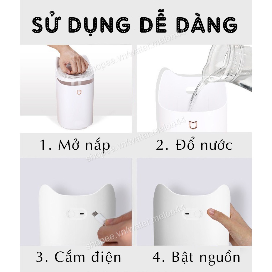 MÁY PHUN SƯƠNG TẠO ĐỘ ẨM DUNG TÍCH LỚN 3 LÍT