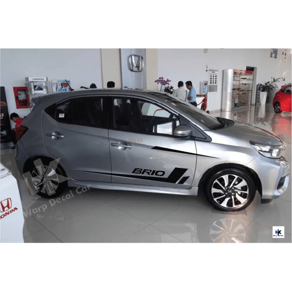 Tem xe Brio dán 2 bên sườn - tem xe ô tô giá rẻ hà nội