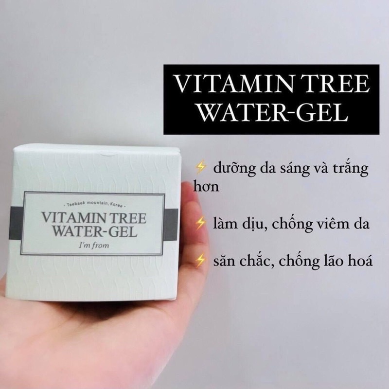 Kem Dưỡng Ẩm Trắng Da Hàn Quốc Vitamin Tree Water Gel chính hãng Cấp Nước Chuyên Sâu Vitamin Tree Water Gel