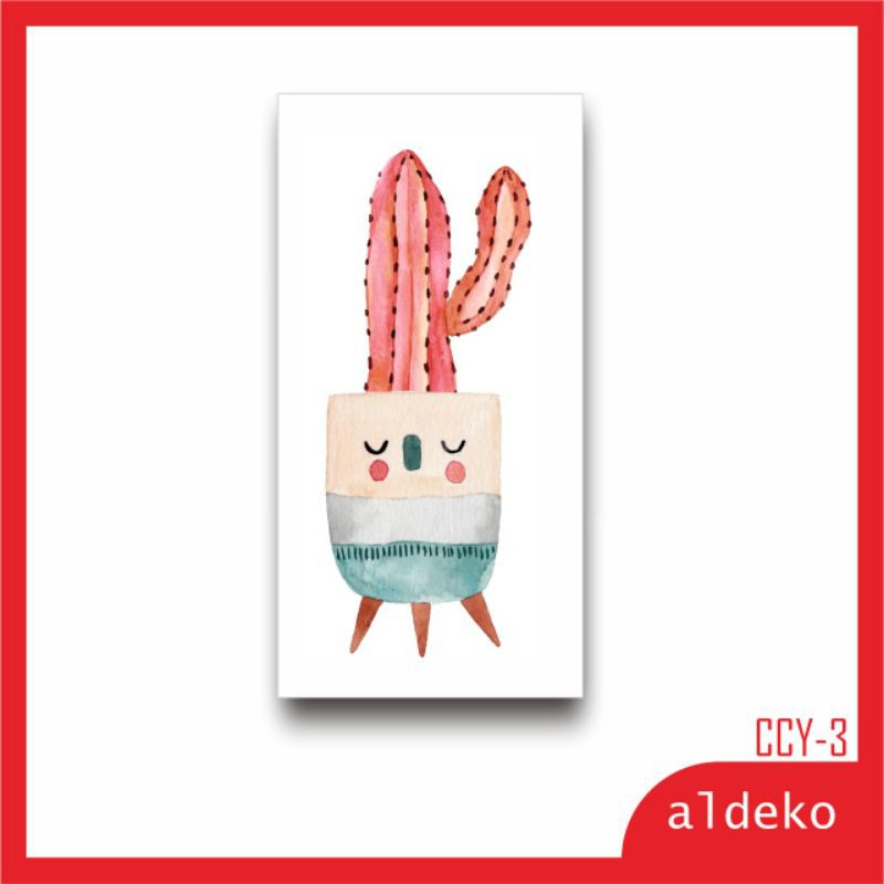 Phụ Kiện Treo Tường Trang Trí Hình Cây Xương Rồng Và Mặt Cười Dễ Thương | BigBuy360 - bigbuy360.vn