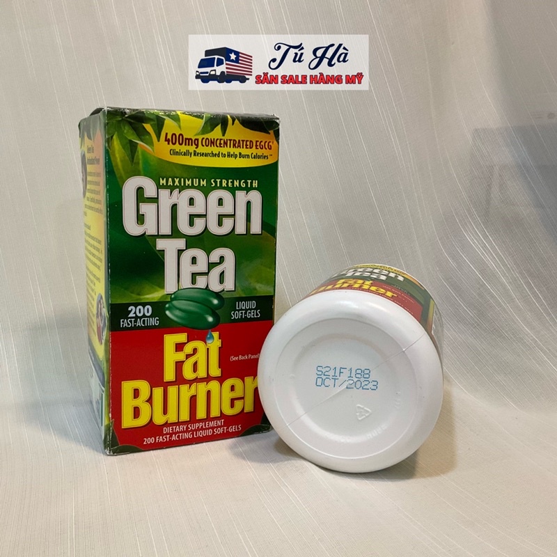 Thực Phẩm Chức Năng Giảm Cân Trà Xanh Green Tea Fat Burner 400Mg 200 Viên - Săn Sale Hàng Mỹ by Tú Hà