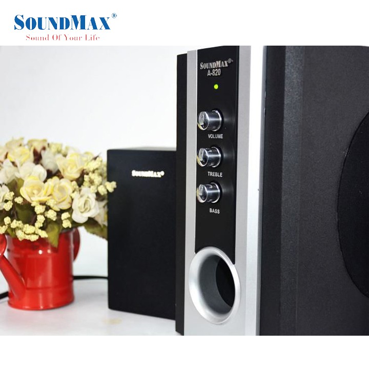 Loa 2.1 SoundMAX A820 (Đen)-Hàng Chính Hãng