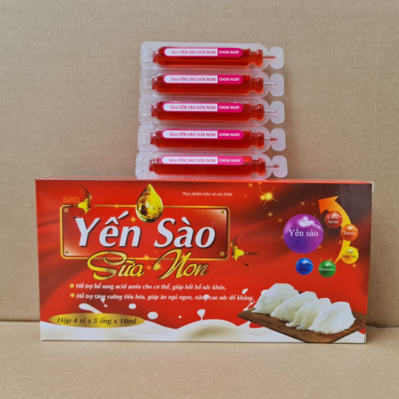 Yến sào sữa non hỗ trợ tiêu hoá, giúp ăn ngủ ngon, bổ sung vitamin, khoáng chất cho cơ thể, tăng cường sức khoẻ