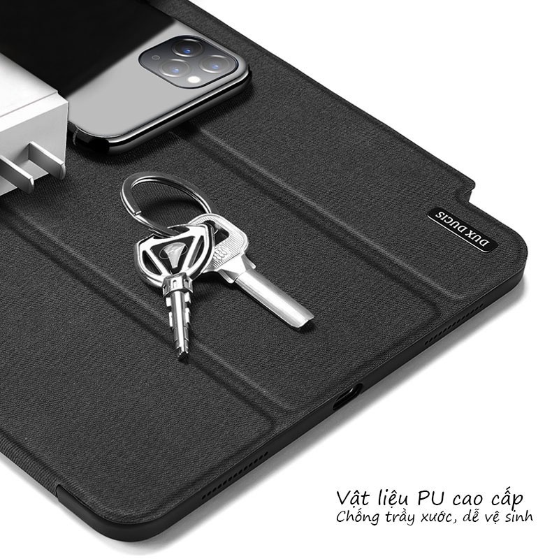 Ốp lưng Dux Ducis iPad Air 5 / 4  10.9 inch, Chống sốc, Kiểu bao da, Mặt lưng trong, Có khay để bút