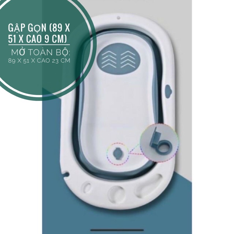 Chậu tắm gấp gọn cho bé mẫu mới 2023