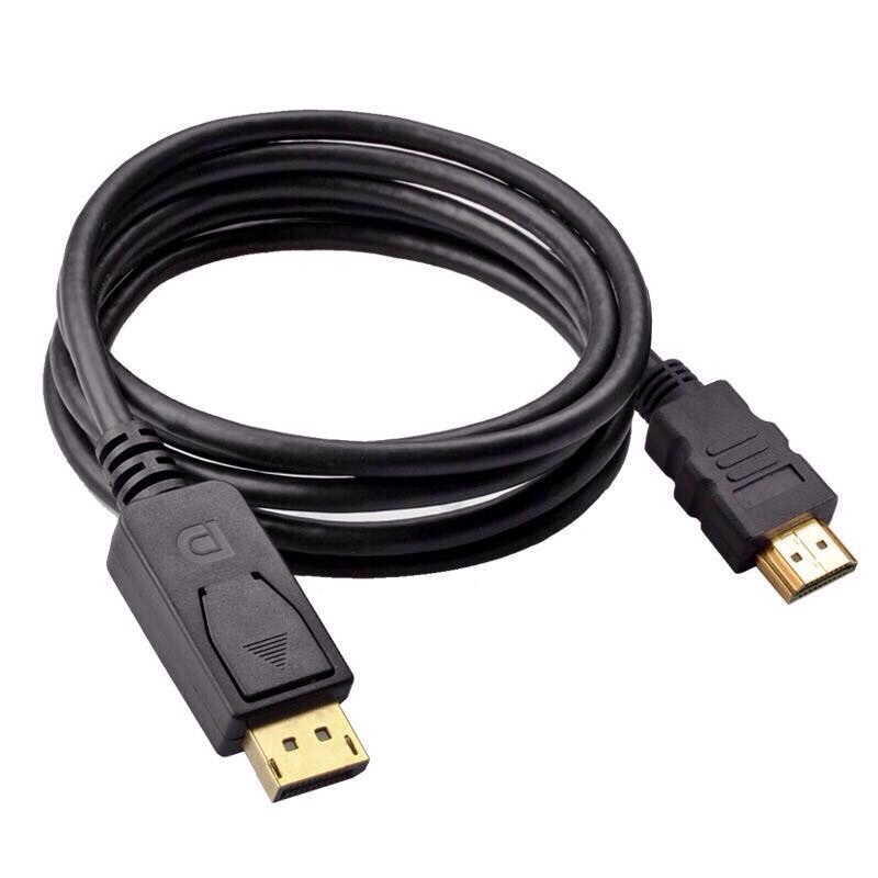 Dây cáp chuyển DisplayPort (DP) sang HDMI 1080P Full HD dài 1,8m. chất lượng hình ảnh sống động như thật. dp - hdmi 1.8m