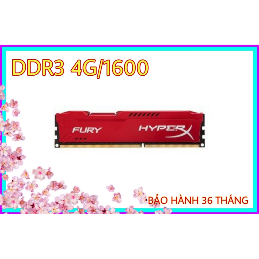 Ram3 𝐊𝐢𝐧𝐠𝐭𝐨𝐧 𝐇𝐲𝐩𝐞𝐫𝐗 𝐅𝐮𝐫𝐲 DDR3 4G/1600 Hypex