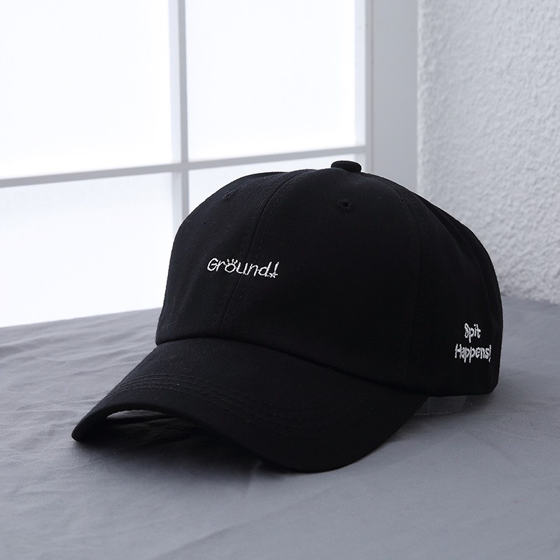 Mũ lưỡi trai HAZIN MHZMTC thêu chữ Ground ulzzang unisex phù hợp cho cả nam và nữ nhiều màu