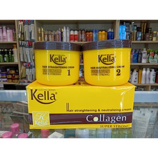 THUỐC DUỖI TÓC KELLA MÀU VÀNG COLLAGEN SUPER STRONG