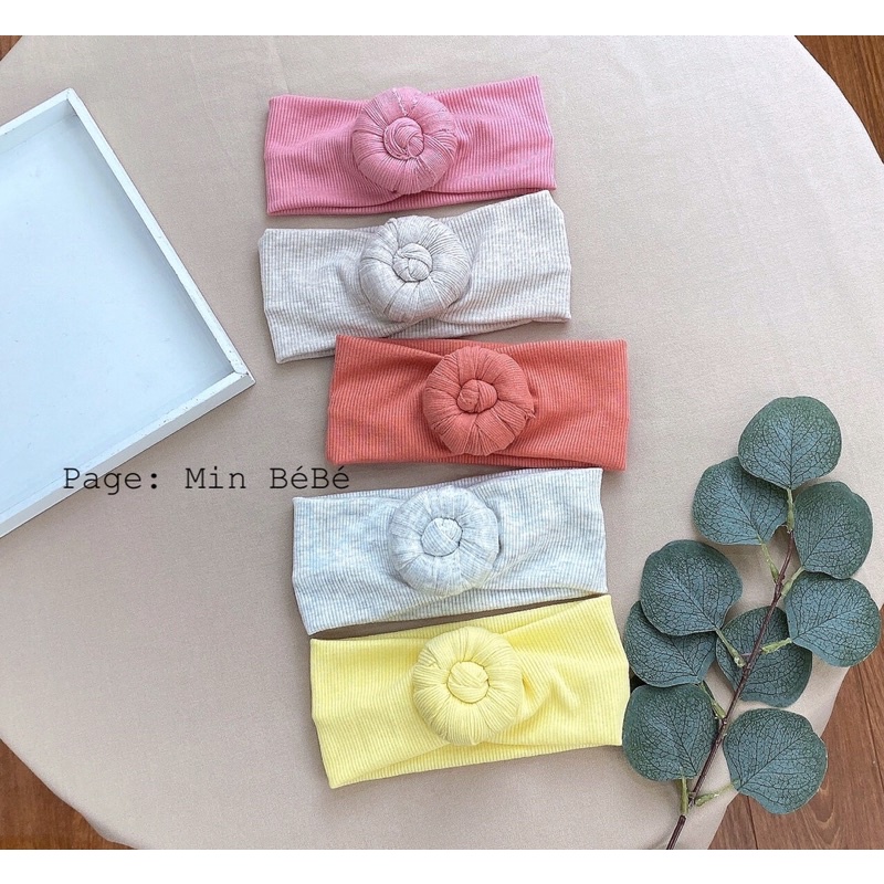 Băng đô, turban búi tỏi kiểu Hàn cho bé