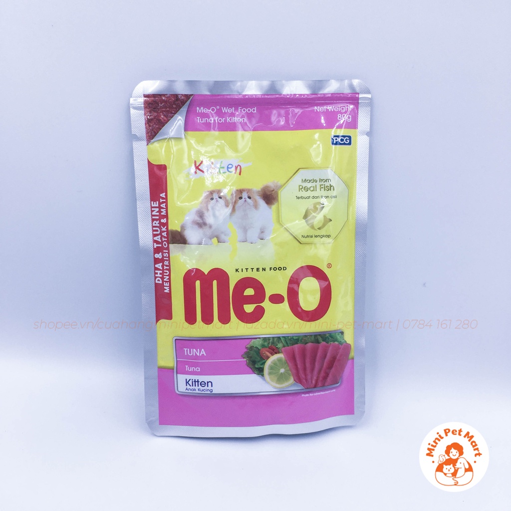 Pate gói cho mèo con và mèo trưởng thành ME-O 80g