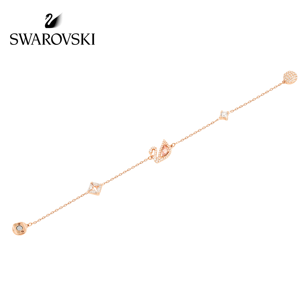 Vòng đeo tay đính đá swarovski kiểu thiên nga long lanh quyến rũ lãng mạn cá tính thời trang dành cho nữ