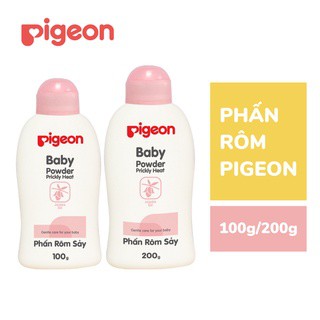 Phấn rơm sẩy Pigeon nắp màu cho bé 100g / 200g